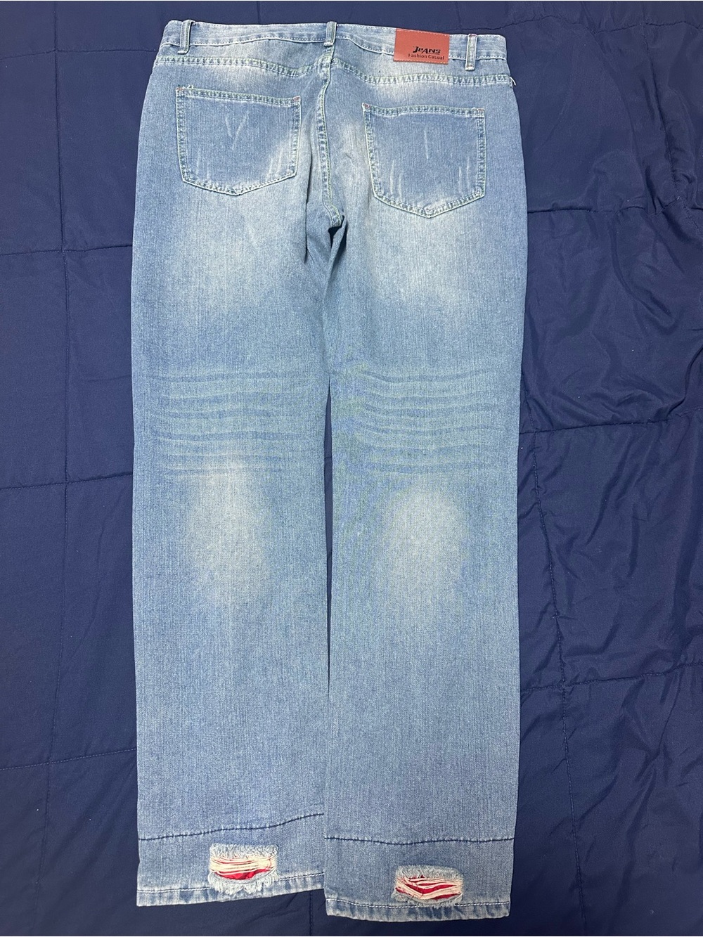 Light Blue Jeans by Jcpenny - Straight Fit Men's Denim
